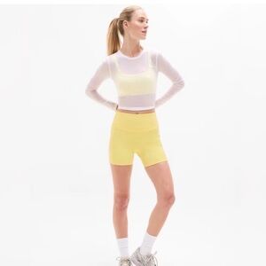 NWT Athleta Ultra High Rise Elation 7” Shorts citron